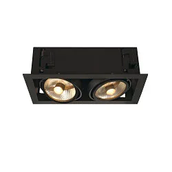 Indbygningsspot KADUX 2 ES111 Downlight, 2xGU10, 230V, sort