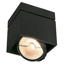 Loftlampe KARDAMOD SURFACE SQUARE ES111 SINGLE, firkantet, GU10/ES111, max. 75W, sort