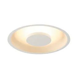 LED Indbygningslampe OCCULDAS, rund, hvid, 22W, SMD LED, 120°, 3000K, inkl. netdel, Clip fjedre
