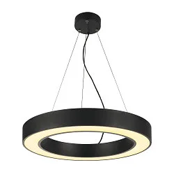 LED Pendant luminaire MEDO RING 60 LED, 35W, 105°, 3000K, black