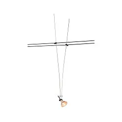 WIRE LUMINAIRE, for TENSEO low-voltage wire system, QR-C51, chrome