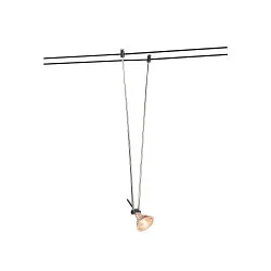 TELESKOP, Wire luminaire for TENSEO low-voltage wire system, QR-C51, black