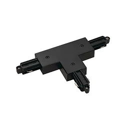 T-Stik 1 til 1-Faset 230 volt strømskinne, Aufbauversion, beskyttelsesleder links, hvid