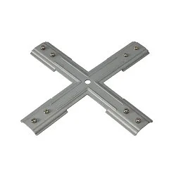 Stabilisator X-samlestykke til 1-Faset 230 volt strømskinne, nikkel mat