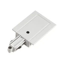 Tilslutning til 1-Faset 230 volt strømskinne, installere version, beskyttelsesleder venstre, hvid
