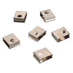 EUTRAC Federclip til 3faset 230 v indbygningsskinne 6er Pack, hvid