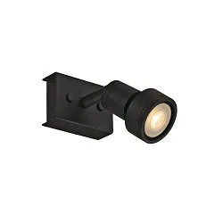 Væglampe PURI 1 Loftlampe, GU10, max. 1x50W, med Dekoring, sort