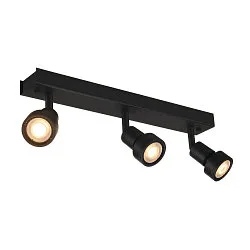Væglampe PURI 3 Loftlampe, GU10, max. 3x50W, med Dekoring, sort