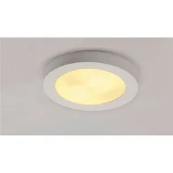 Loftlampe GL 105 E27, rund, hvid Gips, max. 15W