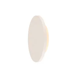 PLASTRA, Væglampe, LED, 3000K, rund, hvid gips