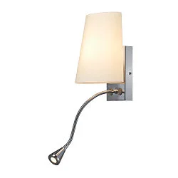 Væglampe COUPA FLEXLED Chrom/hvid LED varmhvid