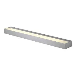 LED Væglampe SEDO 14 LED, 17W, 3000K, firkantet, Glas satineret, børstet alu