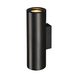 Wall luminaire ENOLA_B UP/DOWN, H 22cm, 2x GU10 QPAR51 max. 50W, aluminium, black