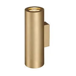Væglampe ENOLA_B UP/DOWN, IP20, højde 22cm, 2x GU10 QPAR51 maks. 50W, aluminium, messing
