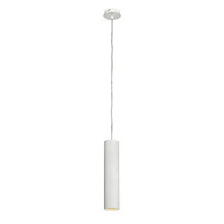 Pendant luminaire ENOLA_B PD-1, IP20, GU10 QPAR51 max. 50W, Ø 6.7cm / H 30cm, aluminium, white