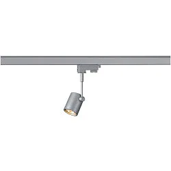 Spot BIMA 1, GU10, 1x50W max., inkl. 3-Faset-Adapter, 3-Faset-strømskinne-spot alu-grå