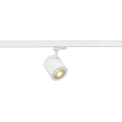 3-faset LED Sporlampe ENOLA C, roterbar + drejelig, 12W 3000K 900lm, 55°, hvid