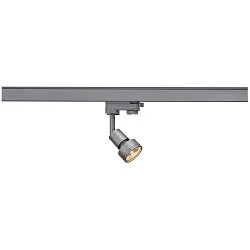 Spot PURI Lamperkopf, GU10, max. 50W, inkl. 3-Faset-Adapter, sølvgrå