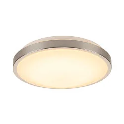 LED Loftlampe MARONA LED, Ø 30cm / H 8.6cm, 15W 3000K 1200lm 120°, dæmpbar, metal-børstet