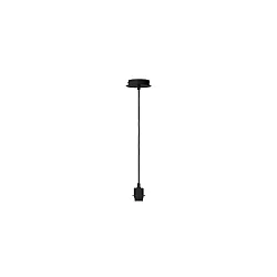 Pendel FENDA E27 Pendul-kabel, uden skærm, sort