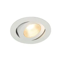 LED Indbygningslampe CONTONE ROUND Downlight, drejning, hvid