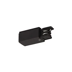 Tilbehør til 3-Faset skinne S-TRACK tilslutning, L-version, sort
