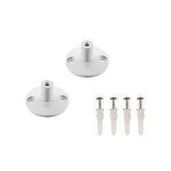VÆGHOLDER, til TENSEO 12 Volt wiresystem, kort, 2 stk., hvid
