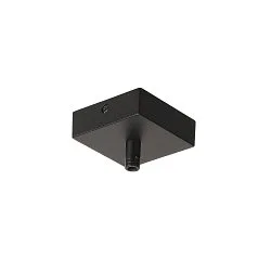 Tilbehør Loftroset til GLENOS Pendel, 8,5x8,5x2,7cm, inkl. Trækaflastning, mat sort