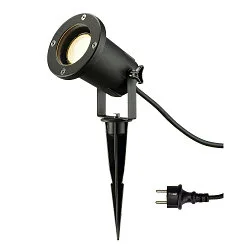 Udendørsspot Outdoor Earth spike lamp NAUTILUS SPIKE XL, CR50-SE, GU10, IP65 IK06, sort