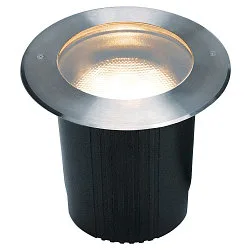 Udendørslampe DASAR® 215 UNI Gulvindbygningslampe, med rundt stålblænde runde blænde