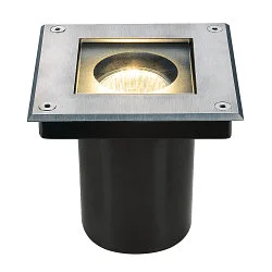 Udendørslampe DASAR SQUARE, GU10 Indbygningslampe stålblænde