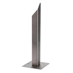 Jordspyd til Udendørs Standerlampe RUSTY SQUARE / RUSTY PATHLIGHT / ARROCK lampen, 50 x 17 x 17cm, stål forzinket