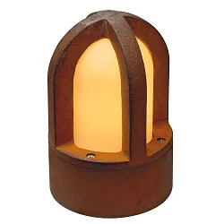 Udendørs Standerlampe RUSTY CONE, IP54, højde 24cm, E14 C35, FeCSi stål rust-farvet