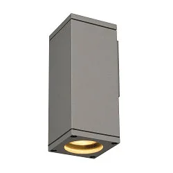 Udendørslampe THEO WALL OUT Væglampe, firkantet, GU10, IP44, sølvgrå