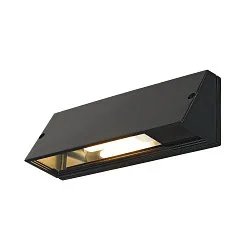 Væglampe PEMA SQUARE, E27, max. 15W,, sort