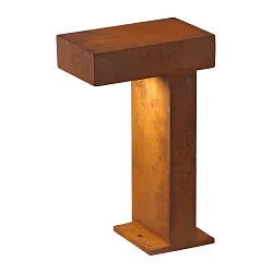 Udendørs Standerlampe RUSTY PATHLIGHT, IP44, højde 40cm, GX53 TCR-TSE maks. 9W, FeCSi stål rust-farvet