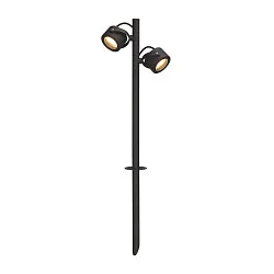 Udendørs Spydlampe SITRA 360 SPIKE, to lys, højde 67cm, IP44, 2x GX53, roterbar + drejelig, anthracite
