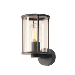 Udendørslampe PHOTONIA Væglampe, E27, IP55, antracit, klart glas