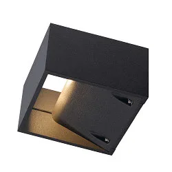 Væglampe LOGS WALL, firkantet, LED varmhvid, 6W,, anthracite