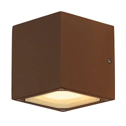 Udendørs Væglampe SITRA CUBE, UP/DOWN, IP44, 2x GX53 TCR-TSE max. 9W, rust-farvet