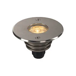 LED Gulvindbygningslampe DASAR LED LV Udendørslampe, rund, rustfrit stål 316, 40°, 6W, PowerLED, 3000K, IP67