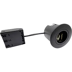 Indbygningslampe QUICK INSTALL G2 rund GU10 IP44, sort 