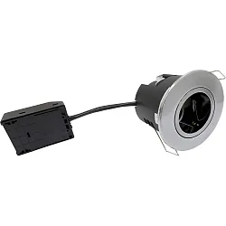 Indbygningslampe UNI INSTALL G2 rund GU10 IP44, aluminium 