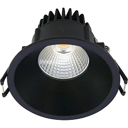 Indbygningslampe VELIA rund IP44, hvid mat dæmpbar 11W 2700K