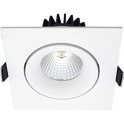 recessed luminaire VELIA TILT square IP44, white matt  11W 740lm 3000K