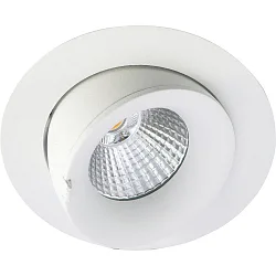 Indbygningslampe VELIA LARGE TILT IP44, hvid mat dæmpbar 11W 740lm 3000K