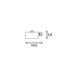 Rosette til SMALL SQUARE LED Spot, firkantet, antrasit