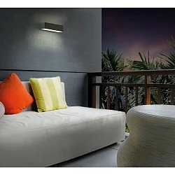 Udendørs wall luminaire DRACO up / down IP54, antracit 