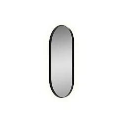 Spejl med belysning DANIELA 9755, sort blank