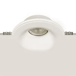 Indbygningslampe GAMMA 3409/12 overmalbar GU10 IP20, opal, hvid dæmpbar